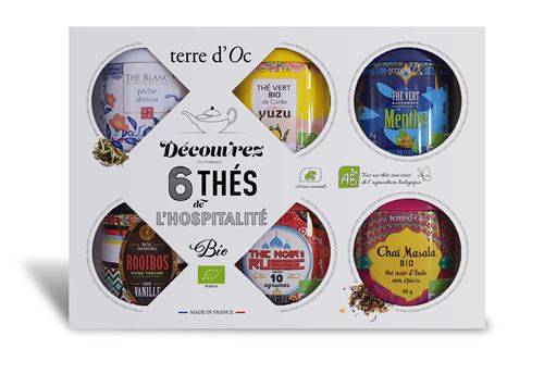 Coffret de 6 Thés de l'Hospitalité Terre D'oc