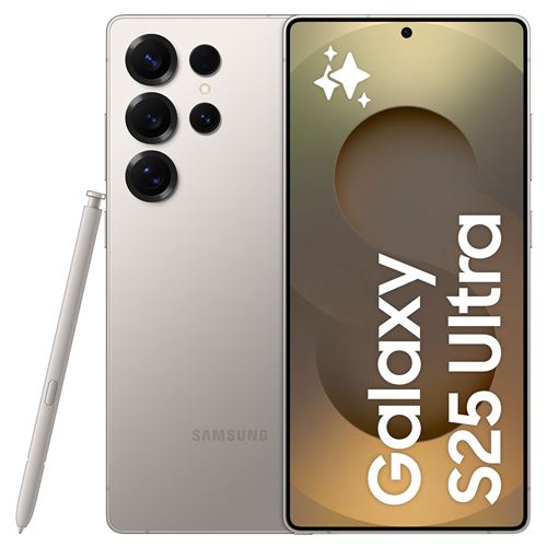 Smartphone Samsung Galaxy S25 Ultra 6,9"" 5G Nano SIM 512 Go Gris Titane État correct - Samsung reconditionné disponible sur Fnac