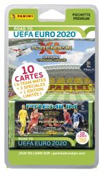 Pochette de 10 cartes Panini Premium Adrenalyn XL Road to Euro 2020 Modèle Aléatoire