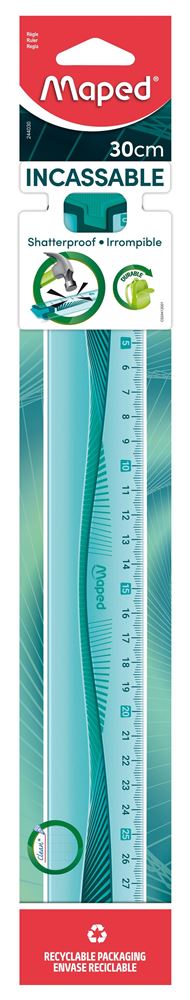 Règle Pliable Vintage Helix Oxford 30 Cm - Lot De 2 Gommes Traditionnelles Rétro - 6