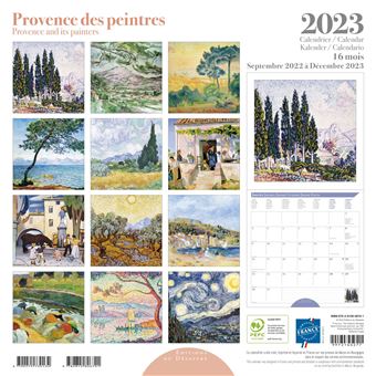 CALENDRIER 2023 30X30 PROVENCE PEINTRES