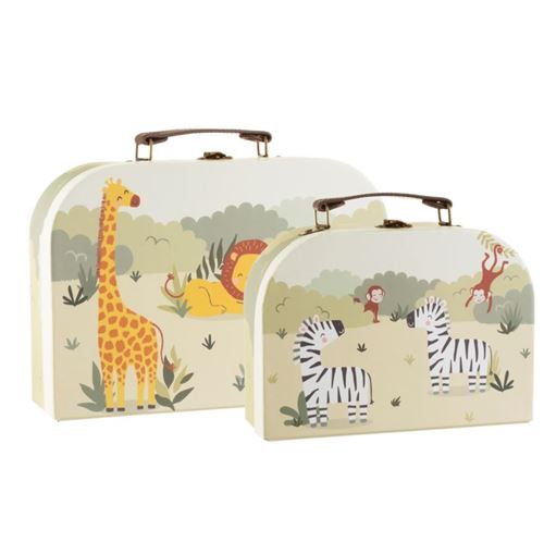 Lot de 2 valises Sass & Belle Savannah Safari