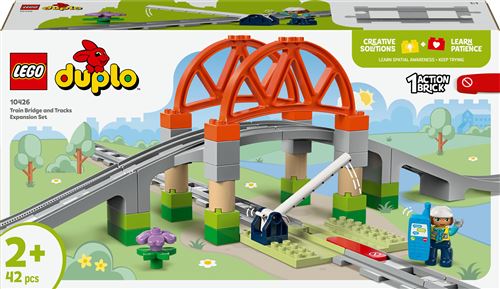 LEGO DUPLO Set d'extension : Les rails et le pont du train 10426 - vue 4