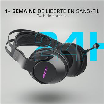 Casque Gaming sans fil Roccat Elo 7.1 Air Noir