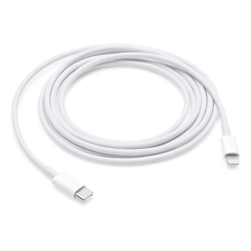 Câble Usb Type C Vers Lightning Pour Apple 2 M Blanc