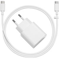 Chargeur secteur Google avec USB vers USB-C 18 W Blanc
