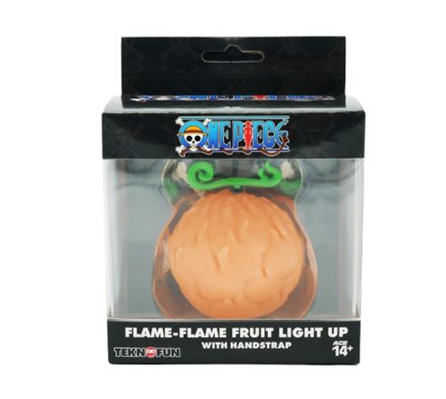 Lampe LED 7cm Modèle Flame Flame Fruit ONE PIECE avec Dragonne Teknofun Orange - Teknofun
