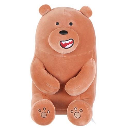 Peluche assise Miniso Grizzly We Bare Bears Marron