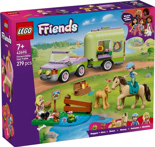 LEGO® Friends 42695 La remorque du cheval et du poulain