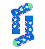 Pack de 2 paires de chaussettes hautes Happy Socks Snacks Taille 36-40 Bleu et Noir