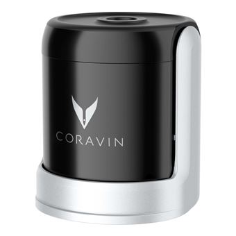 Système de préservation pour vin effervescent Coravin Sparkling™ Argent et Noir