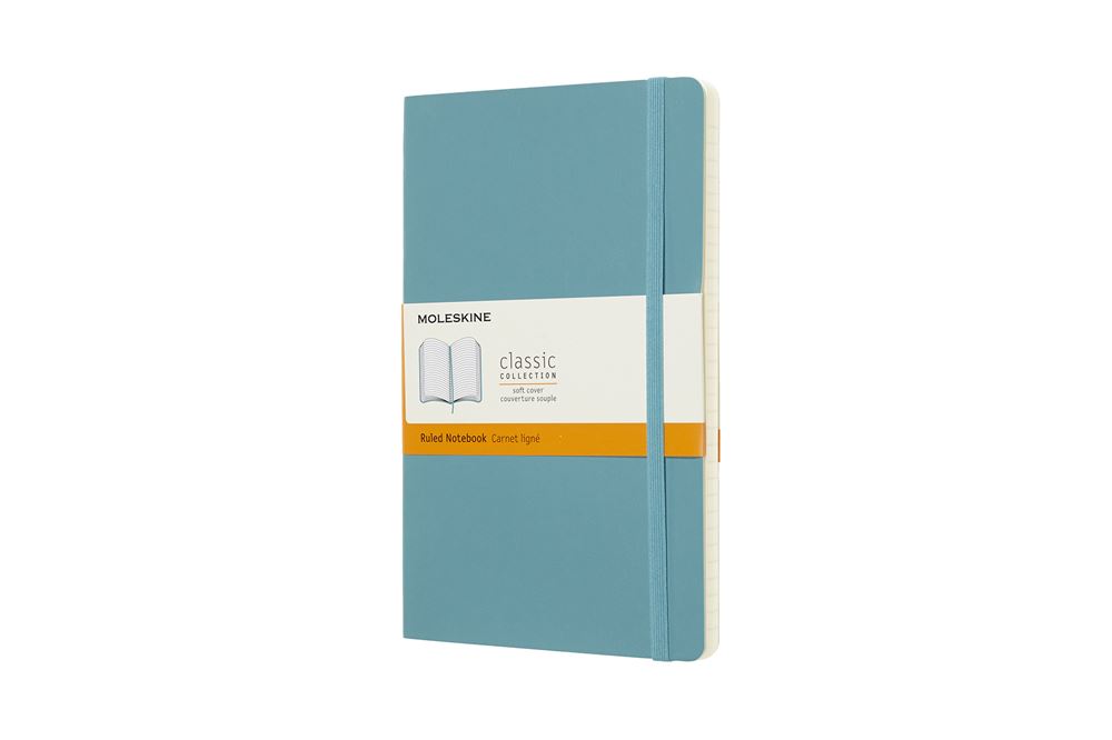 classique grand format ligné Moleskine couverture souple Bleu