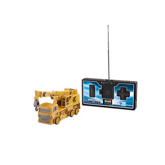 Camion Grue Télécommandé 1/12 – 4WD 2,4 GHz – Tout-terrain Avec Lumières – Batterie 7,4V 1200mAh – Jaune – Cadeau Enfant