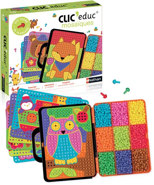 Ntha Jeu Éducatif Nathan Clic Educ Mosaïque