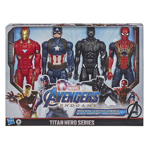 Super-héros Pack 4 titans Spiderman AVENGERS : le pack à Prix Carrefour