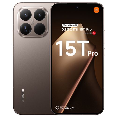 Smartphone Xiaomi 15T Pro 6,83 5G Double Nano SIM 512 Go Mocha conçu avec Leica