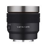 Objectif hybride vidéo Samyang V-AF 75mm T1,9 noir pour Sony FE