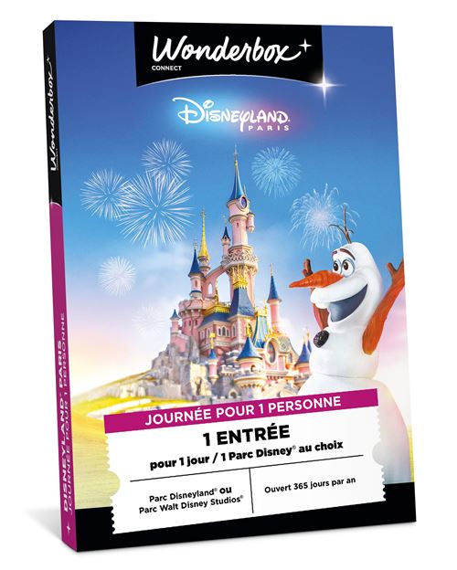 Coffret cadeau Connect Disneyland Paris 1 jour / 1 parc Disney® 1 Entrée