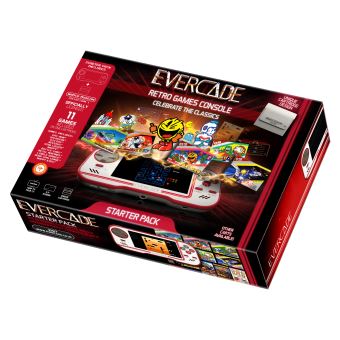 Pack Starter Console Just For Games Evercade Blanc