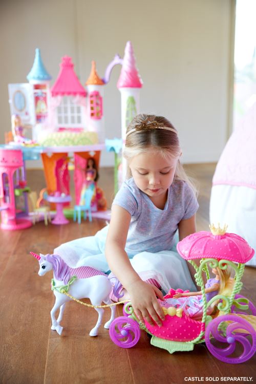 Playset Barbie Dreamtopia Princesse et sa calèche Poupée à la Fnac