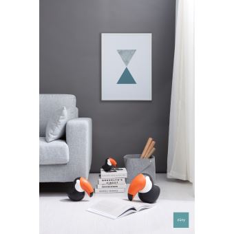 Cale porte Zuni Toucan Toco Noir et Orange