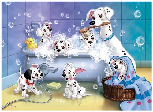Nathan Puzzle 60 Pièces Tous Au Bain Disney 101 Dalmatiens