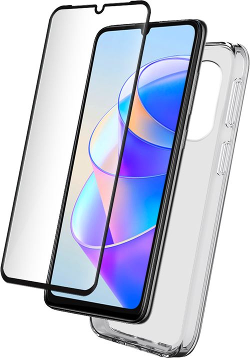 Pack Coque silitrans BigBen Connected + Verre Trempé 2 5D Pour Honor X7A