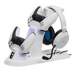 Station Gaming Just For Games Stealth Ultimate avec Casque pour PS5 Blanc