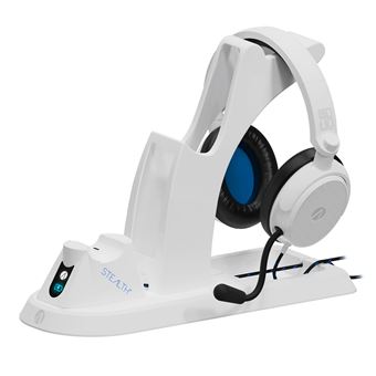 Station Gaming Just For Games Stealth Ultimate avec Casque pour PS5 Blanc