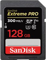 Carte mémoire SDHC SanDisk Extreme PRO UHS-II 128 Go