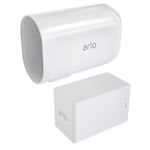 Batterie rechargeable et housse VMA5410-10000S pour Arlo Ultra/Pro 3/Pro 4 Blanc