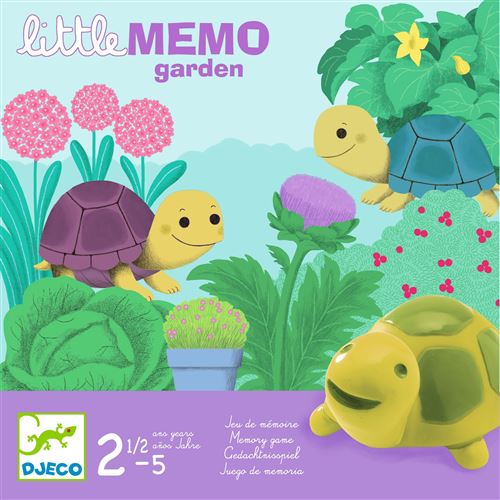 Jeu de Mémoire Visuelle pour Enfants Little Memo Garden avec Tortues Gourmandes Neuf - vue 3