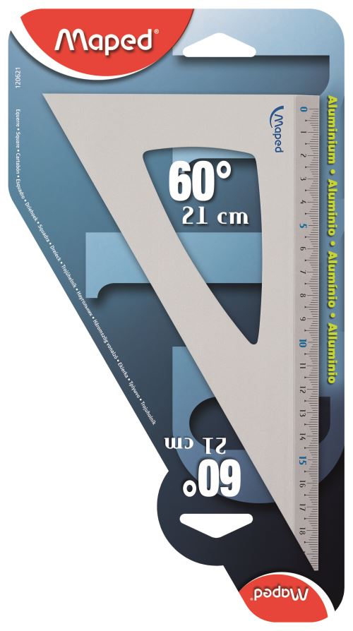 MAPED ALU EQUERRE 60 21CM