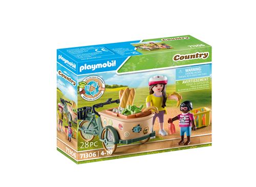 Playmobil Country 71306 Cycliste avec Vélo et Remorque Avant