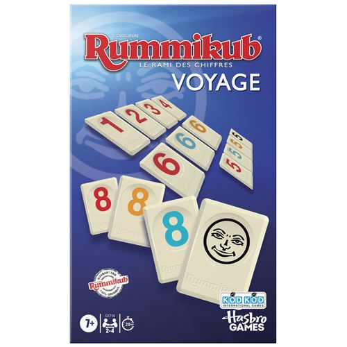 Jeu classique Hasbro Rummikub Édition Voyage