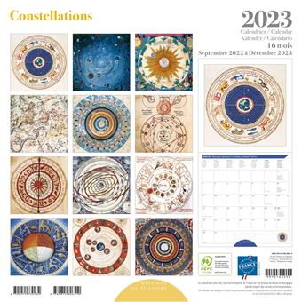 CALENDRIER 2023 30X30 CONSTELLATIONS