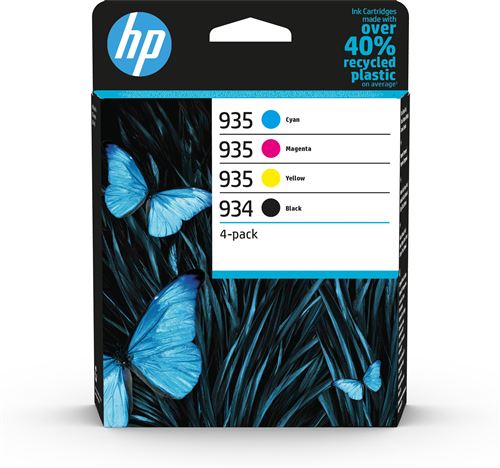 Pack de 4 Cartouches d encre HP 934 Noir + HP 935 Cyan Magenta Jaune