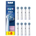 Pack de 8 brossettes pour brosse à dents Oral-B Pro Sensitive Clean