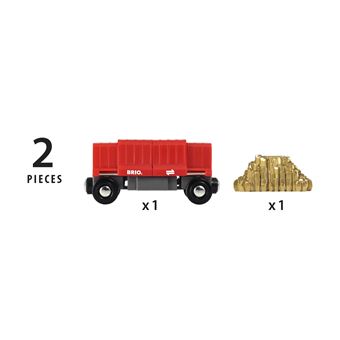 Brio World 33838 Wagon cargo Rouge