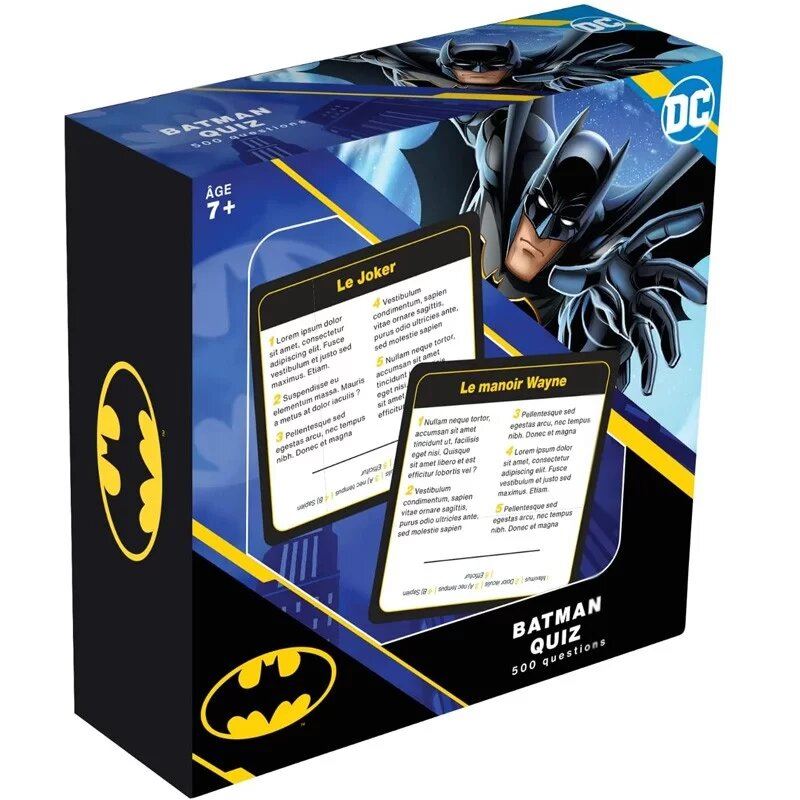 Jeu Classique Topigames Batman Quiz 500 - Jeux classiques - Achat & prix |  fnac