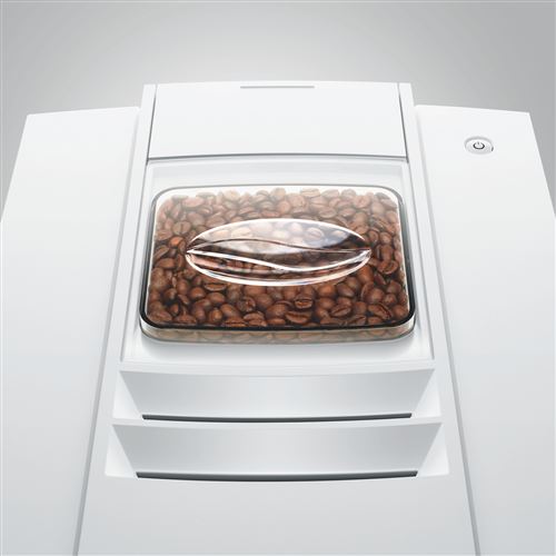 Machine à Café Jura E4 1450W - Broyeur Aroma - 5 Spécialités - Percolation 3D - Blanc