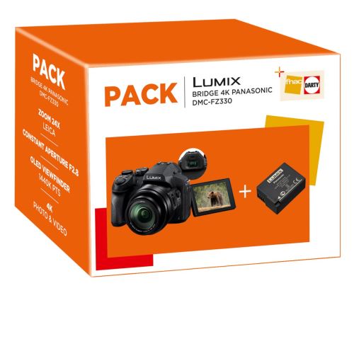 Pack Bridge Numérique Panasonic Lumix DMC- FZ330 Noir + Batterie