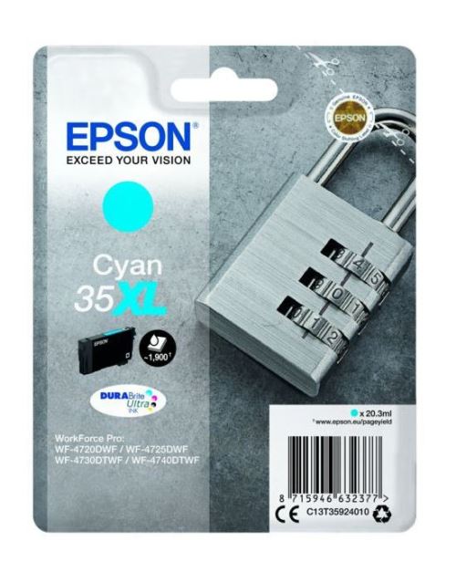 Epson 35XL - XL - cyan - originale - cartouche d'encre
