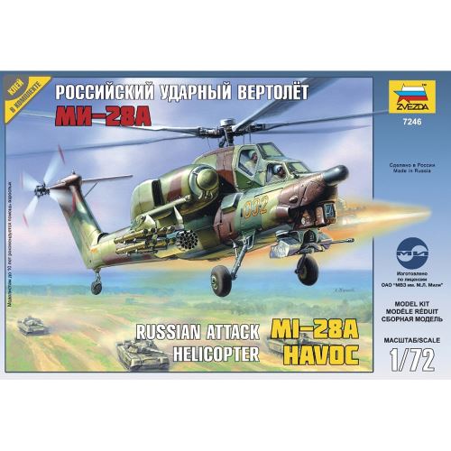 Maquette helicoptère : Hélicoptère d'attaque Russe - MI 28A Zvezda