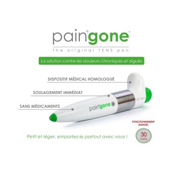 Paingone Plus stylo TENS - Soulagement de la Douleur - Electrostimulation