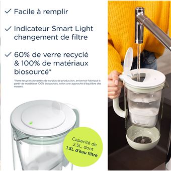 Brita-Glaskanne Grün mit 2 MAXTRA PRO Pure Performance-Kartuschen - Einkauf & Preis