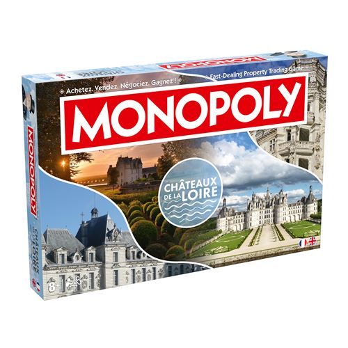 Jeu classique Winning Moves Monopoly Châteaux de la Loire