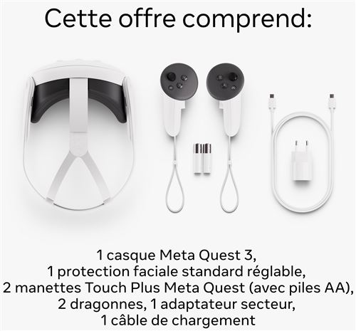  Quest3 512GB+他 5点セット Casque-realite-virtuelle-et-