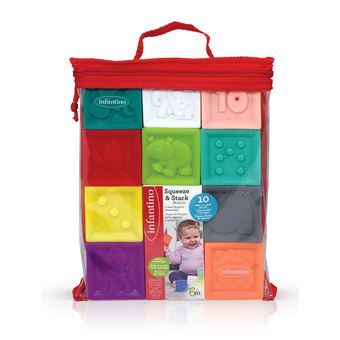 Sac vinyl 10 cubes souples Infantino