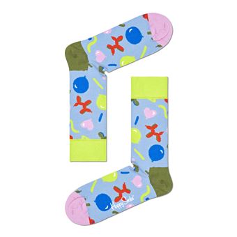 Pack de 2 paires de chaussettes hautes Happy Socks Happy Birthday Taille 41-46 Bleu et Noir